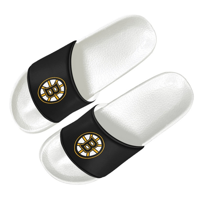 Women's Boston Bruins Flip Flops 001
